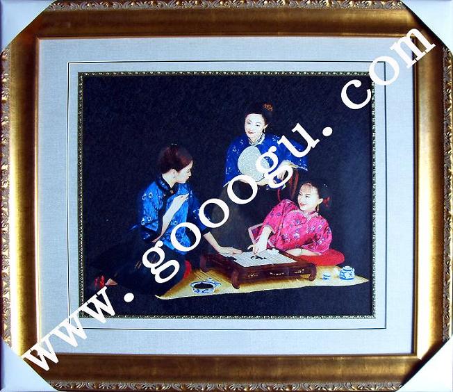 手工刺繡工藝品 亂針繡 刺繡裝飾畫(huà)